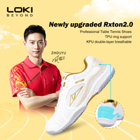 Chaussures de sport confortables Loki Rxton de deuxième génération, support en TPU, blanc et bleu, chaussures de tennis de table professionnelles
