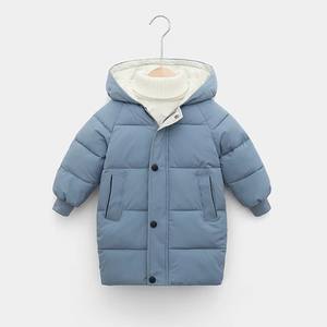 Automne enfants manteau d'hiver garçons mi-longueur <span class=keywords><strong>doudoune</strong></span> solide filles épaissi à capuche rembourré vêtements pour bébés - Product Image 6