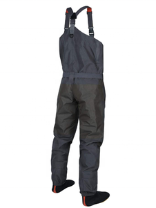 Salopette de pêche à la mouche pour homme et femme, pataugeoire de poitrine, extension couvrant les pieds, matière respirante, sans <span class=keywords><strong>bottes</strong></span> - Product Image 2