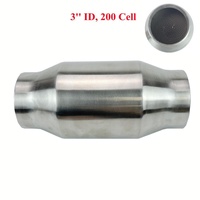 Konverter Katalitik Tiga Arah Universal YueYang Euro1/2/34/5 100/200/300cell Bahan Stainless Steel untuk Mobil Diesel Depan