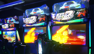 เครื่องเกมแข่งรถอาร์เคด Fast Furious เครื่องจำลองการแข่งรถแบบหยอดเหรียญ วิดีโอเกมขับรถ โครงสร้างโลหะ ลดราคา - Product Image 5