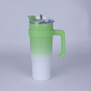 Vaso Térmico de Viaje Ice Bully de 40oz con Asa, Tapa y Popote Antideslizante, ODM OEM, Color Personalizado - Product Image 6