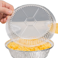 Bols en plastique PP rectangulaires écologiques de 7 pouces avec couvercles transparents, contenants jetables pour rôtir, cuire, cuisiner, emporter, 8 pouces, 9 pouces
