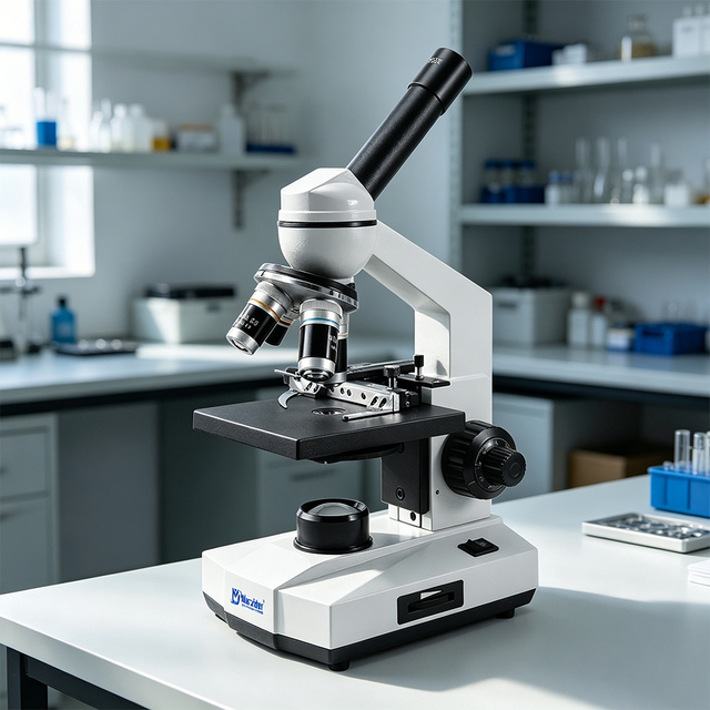 Murzider MSD100-9-M Monocular Biological Microscope Optical Microscope for Student Learning and Basic Education