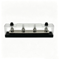 Barre omnibus robuste 4 voies 150A 300A 450A 48V M8, bloc de distribution d'alimentation pour bateau, voiture, camping-car