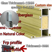 Proveedor de Ventanas de PU, Perfiles de Fibra de Vidrio FRP con Propiedades Mecánicas Estables, Perfiles Arquitectónicos para Marcos de Ventanas