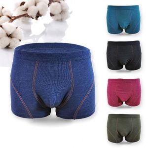 Bóxers de Algodón de Color Liso para Hombre, Calzoncillos Tipo Bóxer - Product Image 3