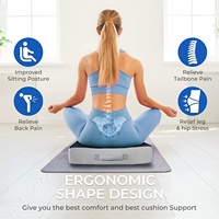 Coussin de siège de 4 pouces, coussins de chaise en mousse à mémoire de forme, confortable, Support de Coccyx, coussin de siège pour chaise de bureau