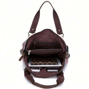 Simple Design Lady Casual Shopping Bag Grocery Shoulder Bag Thick Canvas Tote Bags - Product Image 1