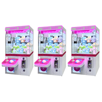 Nueva Máquina de Garra Grúa Comercial para una Sola Persona, Mini Máquina de Muñecos Rosa para el Hogar, Operada con Monedas, Acero Inoxidable, para Regalos