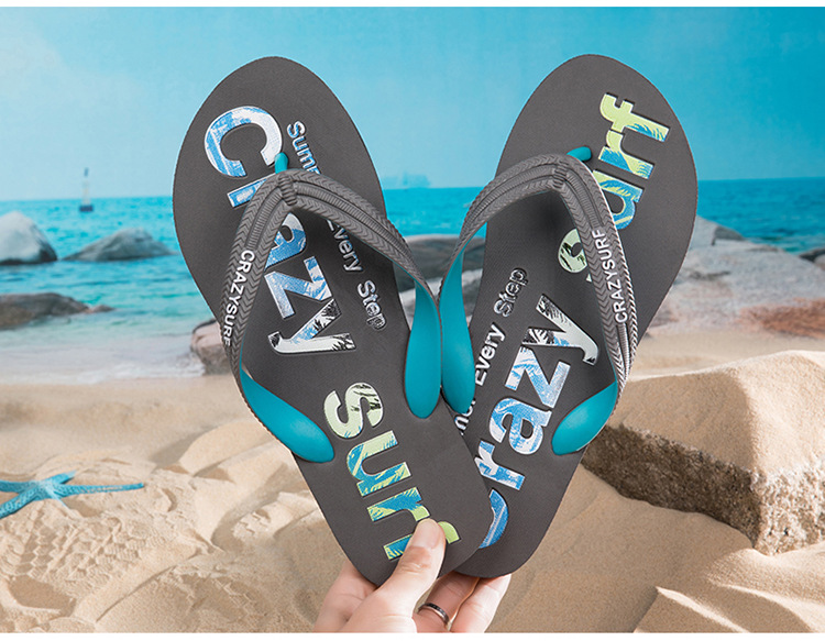 Summer Casual Flip-flops Slippers Tow Clip Rubber PVC EVA Non-slip Vietnam Slippers Men Filp Flops