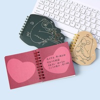 Cuaderno Personalizable con Espiral y Diseño Creativo de Dibujos Animados, Mini Cuadernos Bonitos para Estudiantes Escolares