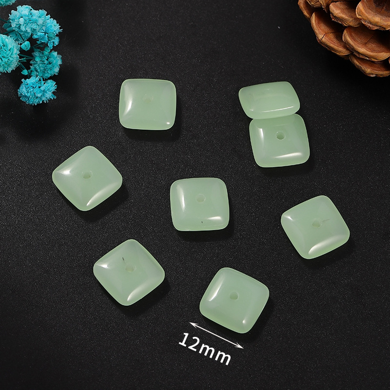 3 Petit carré vert clair 12mm