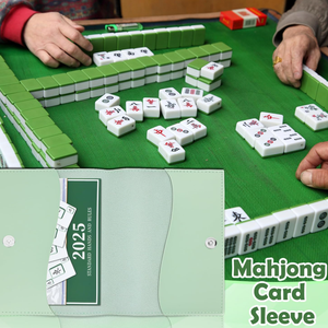 Étui de rangement portable en cuir PU pour cartes de jeu de mahjong avec bouton magnétique, accessoires de jeu de table – Vente en gros - Product Image 1