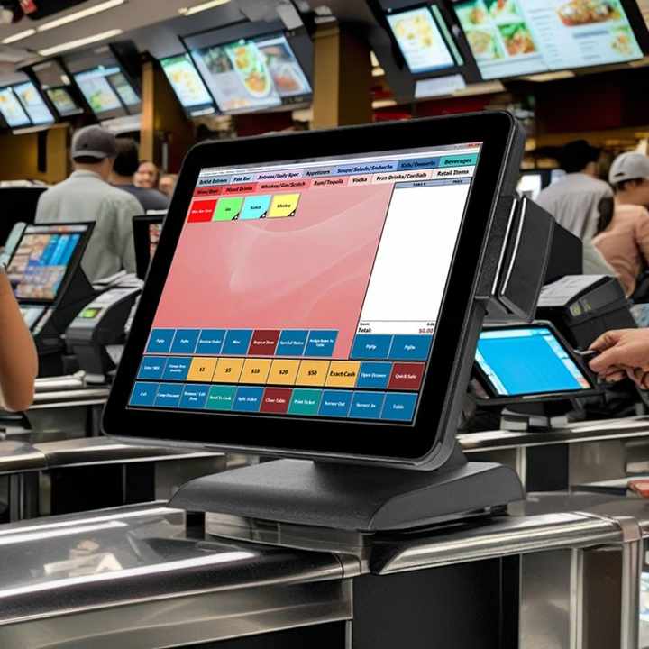 Factory Custom Cheaper PC Countertop Cashier Machine Touch POS System S610 Monoblock POS