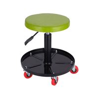 Tabouret pivotant à 360° avec plateau, hauteur réglable, logo personnalisable en couleur, coussin en cuir, pour atelier, salon, bureau