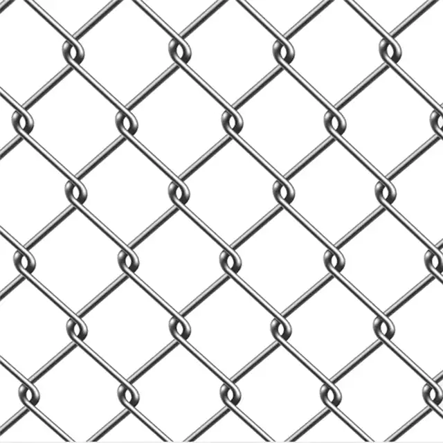 Wholesale 9 Gauge Decorative Hot Dipped Galvanized Chain Link Fence Diamond Wire Mesh For Garden