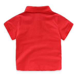 All'ingrosso abbigliamento estivo per bambini tinta unita per bambini t-shirt manica corta stampa personalizzata 100% <span class=keywords><strong>Polo</strong></span> da ragazzi in cotone - Product Image 4