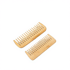 หวีไม้ไผ่แบบพกพา ลายโลโก้ตามสั่ง รักษ์โลก ใช้สำหรับเดินทาง - Product Image 4