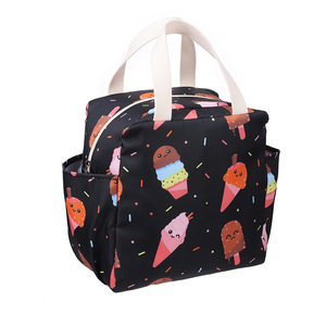 Sac à déjeuner isotherme Gisen Ice Cream, grande taille, tissu épais, glacière portable pour l'école et le travail - Product Image 4