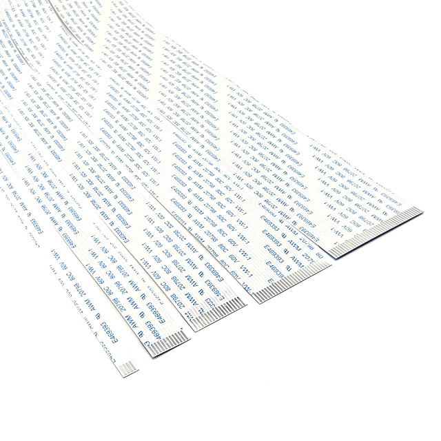Custom 180mm Length 1.0mm Pitch 4-60 Pin 12 20 Pin Flexible FFC Flat Cable for Printers Displays-for Electronic Computer Machine