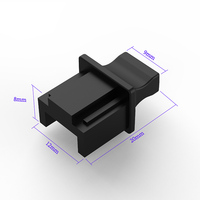 Longue poignée RJ45 prise anti-poussière LAN câble réseau Interface Silicone cache-poussière occluder pour commutateur routeur ordinateur serveur