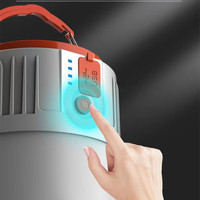 Lampe de table de tente de secours de camping à LED solaire ultra lumineuse pour l'extérieur
