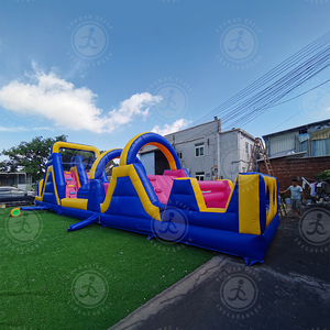 Fabricante de China Casa de rebote de alta calidad a prueba de agua con carrera de obstáculos inflable de precio más bajo de fábrica con soplador de aire - Product Image 3