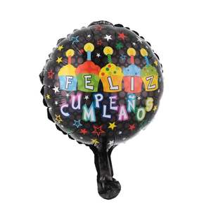 10 بوصة Feliz Cumpleanos عيد ميلاد سعيد الألومنيوم فيلم البالون الديكور حفلة عيد ميلاد الألومنيوم البالون رقائق الألومنيوم - Product Image 6