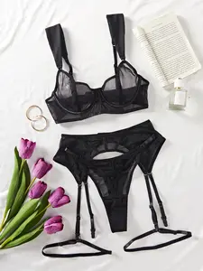 Chuangerm Oem 2024 neue Mode Dessous sexy bequem Perspektive Netzgarter Gürtel Dessous Damen Gros