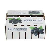Boîtes en carton pour fruits (pommes, oranges, myrtilles, cerises, avocats) – 1000 boîtes de myrtilles pour 5 et 10 livres