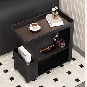 Mobile Trolley With Storage Shelf And Wheels For Living Room Or Bedroom Use - Product Image 3