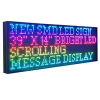 P5 tienda de negocios tablero de publicidad LED al aire libre a todo Color Led luces de desplazamiento programables Pantalla de señal Led mensaje en funcionamiento
