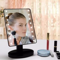 Harga Pabrik Asli Kualitas Tinggi Plastik Tipe-C yang Ditingkatkan Baterai Dual Powered Layar Sentuh Desktop Lipat 1x Cermin Rias