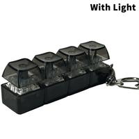 Porte-clés YSJ en plastique personnalisé avec logo, clavier LED, portefeuille mobile durable, cadeau promotionnel interactif