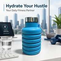 Bouteille d'eau en silicone écologique pliable et portable pour le sport, idéale pour les cadeaux promotionnels, les activités de plein air et les voyages