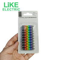 1.5mm ², 2.5mm ², 4mm ², 6mm ² tube de numéro numérique couleur, marquage de fil fil codage marque tube réseau ligne numéro LiKE électrique