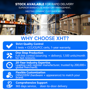 Caisse enregistreuse électronique intégrée sur pied, terminal de point de vente commercial en libre-service capacitif de 21,5 pouces, scanner de kiosque - Product Image 3