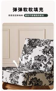 โซฟาเข้ามุมรูปตัวแอลทันสมัยสำหรับห้องนอน ระเบียง อพาร์ทเมนต์ โรงแรม ใช้เป็นเก้าอี้พักผ่อน พนักพิงไม้เนื้อแข็ง บุฟองน้ำ - Product Image 4