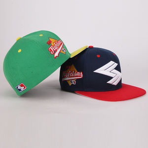 للبيع بالجملة قبعة رجالي مسطحة بحافة مُطّرزة مجهزة حسب الطلب 6 ألواح قبعة Gorras Snapback - Product Image 6