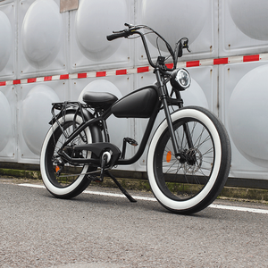 Usa Warehouse 1000W Powerful Fate Tire Electric Fatbike Retro Cafe Recar Vélo électrique pour adultes et adolescents - Product Image 1