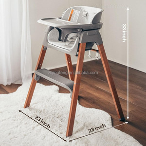<span class=keywords><strong>Chaise</strong></span> <span class=keywords><strong>haute</strong></span> pour bébé pliable et réglable en plastique et en métal, <span class=keywords><strong>harnais</strong></span> à <span class=keywords><strong>5</strong></span> <span class=keywords><strong>points</strong></span>, plateau amovible facile à nettoyer, imprimé bois, 0-12 mois - Product Image 6