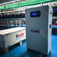 Ksafe Pack de Batteries LiFePO4 15 kWh 16,89 kWh 51,2 V 300 Ah 330 Ah 660 Ah pour Système Solaire Résidentiel, Stockage d'Énergie au Lithium-ion pour la Maison