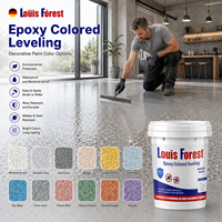 Nouvelle peinture époxy anti-poussière pour sols, revêtement liquide effet marbre, peinture époxy résistante à l'usure pour sols en sable coloré