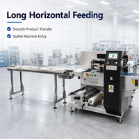 Machine d'emballage horizontale intelligente pour savon et serviettes, machine d'emballage automatique haute vitesse pour produits en forme de coussin, exportation