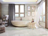 Nouvelle arrivée, dalle de quartzite Mont Blanc polie moderne, grande dalle pour revêtement mural et sol de villa, design d'intérieur