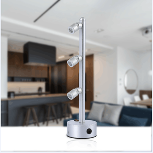 Lampe de placard <span class=keywords><strong>rechargeable</strong></span> sans fil à tête rotative 2/3, 2W 3W, pour bijoux, montres, vitrine, projecteur <span class=keywords><strong>rechargeable</strong></span> - Product Image 3