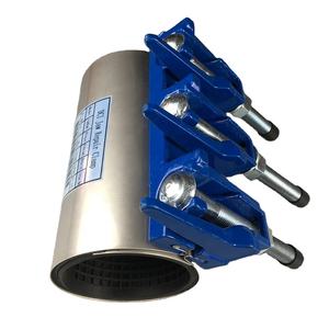 Abraçadeira de Reparo para Tubos Vazadores em Aço Inoxidável SS304 com Conexão DI - Product Image 1