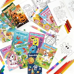 Nuovo Design Libro <span class=keywords><strong>da</strong></span> <span class=keywords><strong>Colorare</strong></span> in Carta, Edizione Singola, 12 Pagine, Libro <span class=keywords><strong>da</strong></span> Disegno e <span class=keywords><strong>Colorare</strong></span> per Bambini con Cartoni Animati e Animali - Product Image 4
