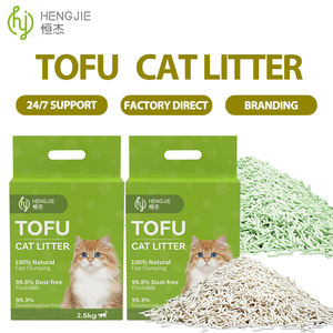 Sacs <span class=keywords><strong>de</strong></span> litière pour chat en tofu biodégradables, écologiques, à base <span class=keywords><strong>de</strong></span> plantes, avec contrôle supplémentaire des odeurs, jetables dans les toilettes, 99 % sans poussière, vente en gros - Product Image 1